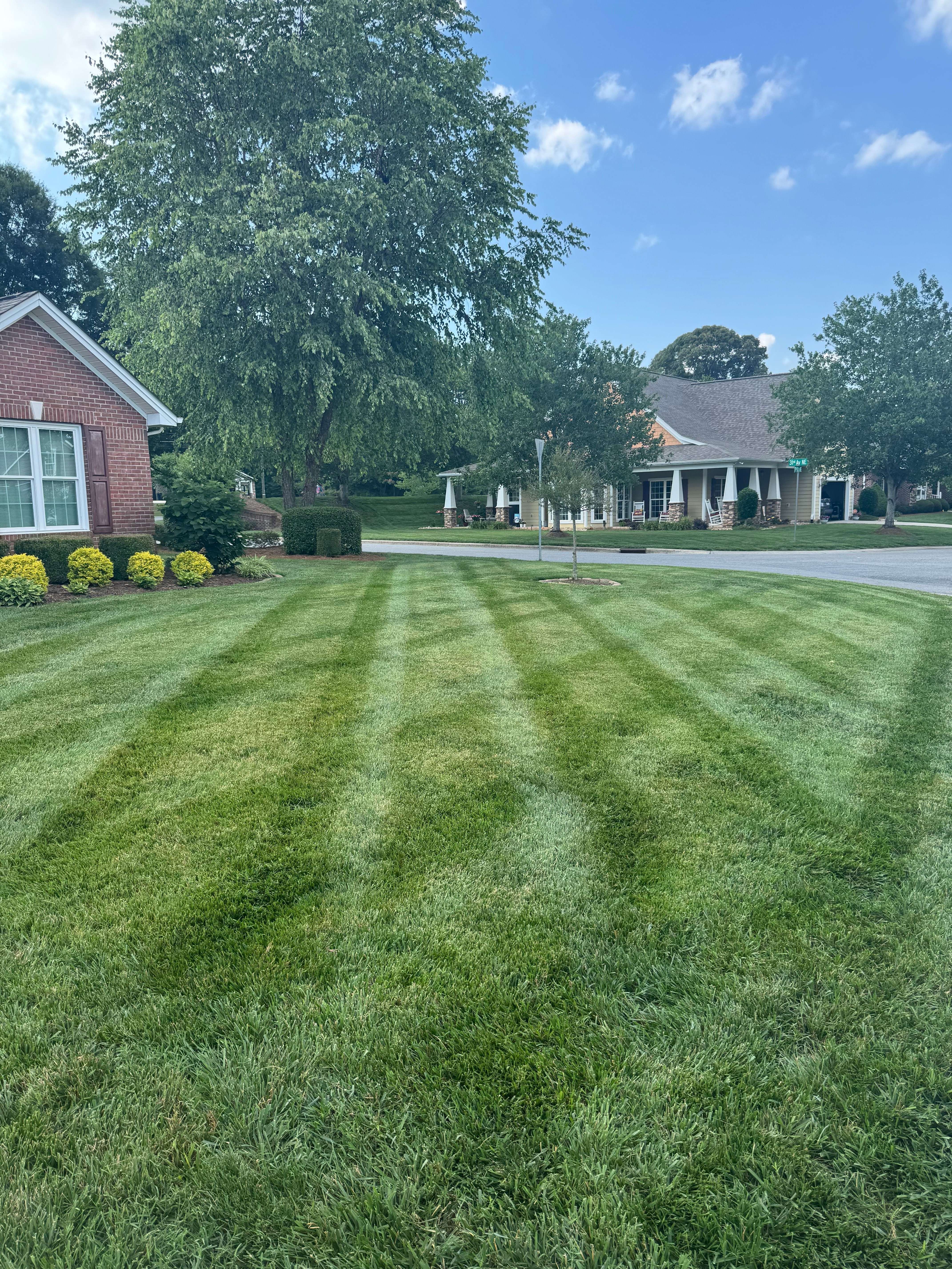 Weed control spraying in Hickory, NC by Oasis Property Management