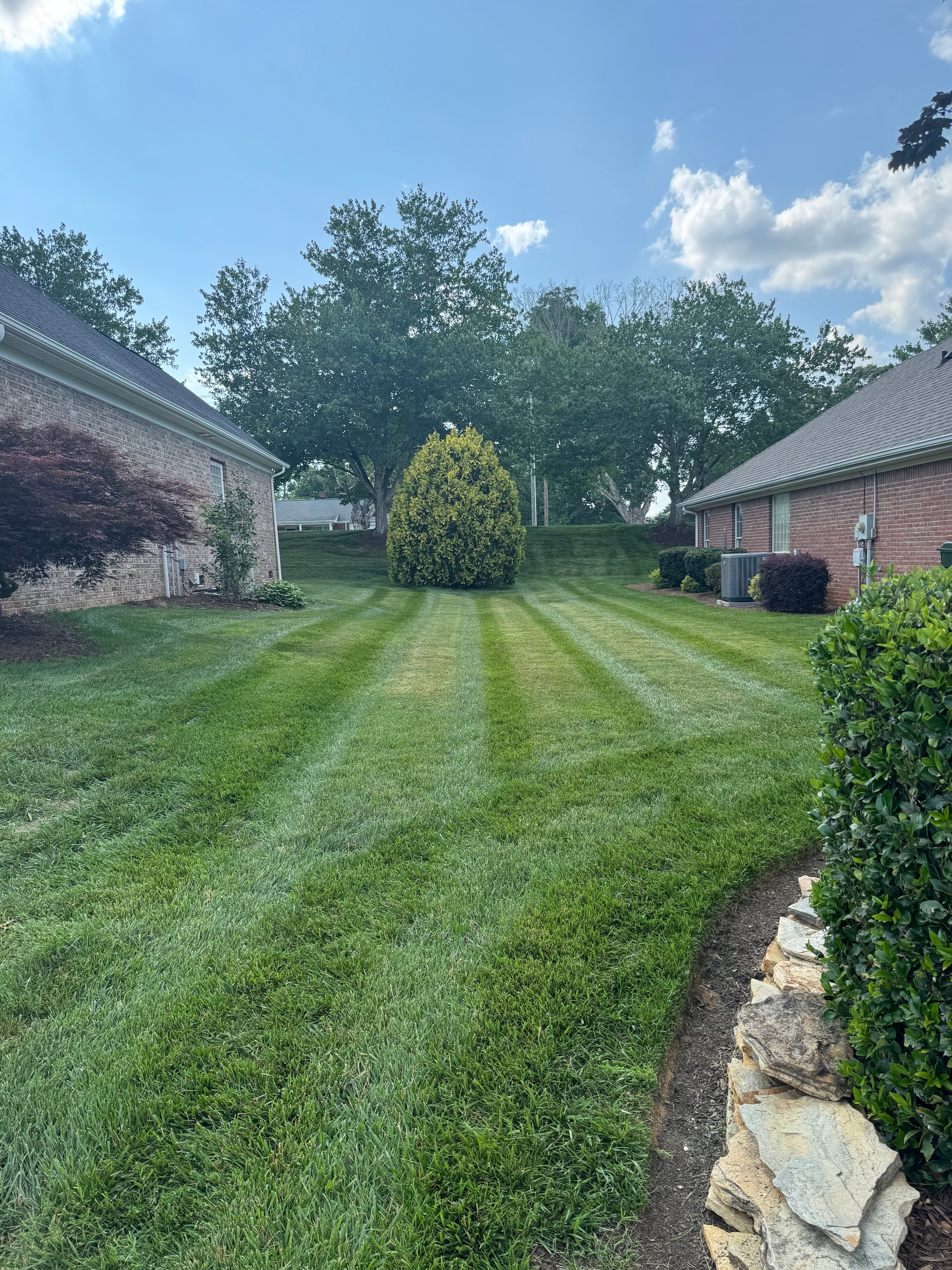 Lawn maintenance in Hickory, NC by Oasis Property Management